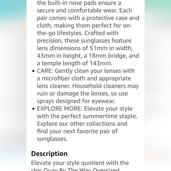 Quay Australia By The Way Tortoise Shell Sunglasses - Picture 8 of 13